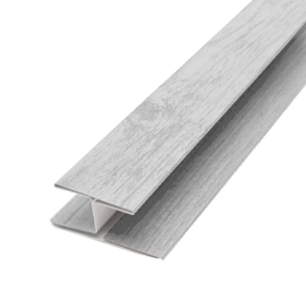 Perfil H de unión Gris