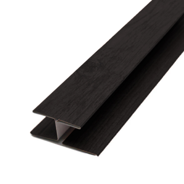 Perfil H de unión Negro